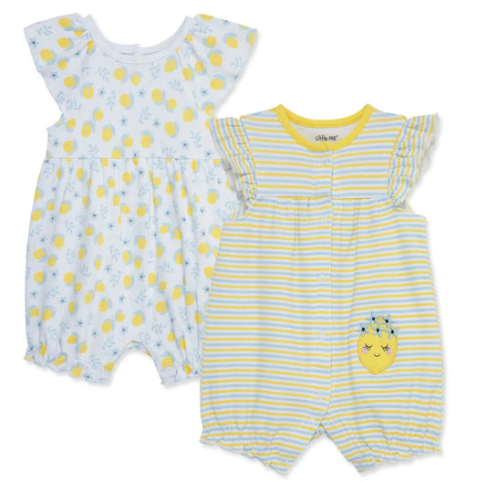 Lemon Yellow 2 Pack Romper Set