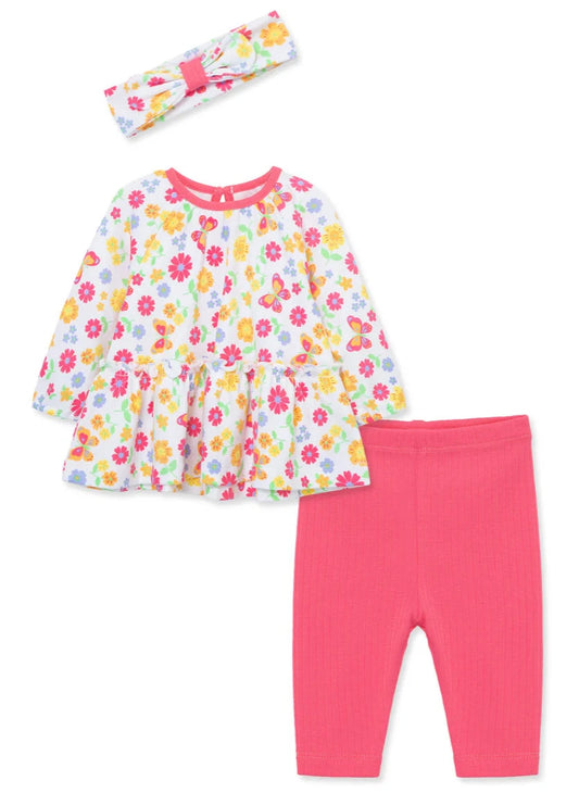 Butterfly Floral Tunic Set & Headband 6M